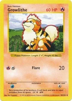 Growlithe (Shadowless)