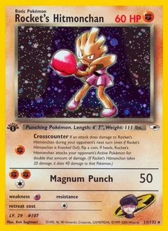 Rocket's Hitmonchan (1st Edition)