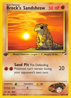 Brock's Sandshrew (1st Edition)