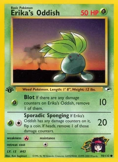 Erika's Oddish (1st Edition)