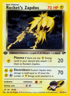 Rocket's Zapdos (1st Edition)