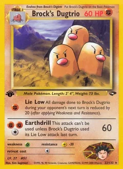 Brock's Dugtrio (1st Edition)