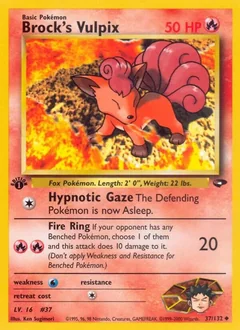Brock's Vulpix (1st Edition)