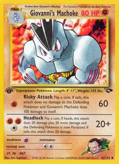 Giovanni's Machoke (1st Edition)