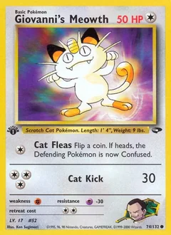 Giovanni's Meowth (1st Edition)