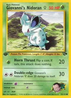 Giovanni's Nidoran ♀ (1st Edition)