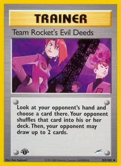 Team Rocket's Evil Deeds (1st Edition)