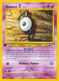 Unown [G] (1st Edition)