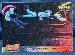 Meowth Times Two Rainbow Foil 23