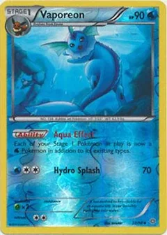 Vaporeon Reverse Holo 22