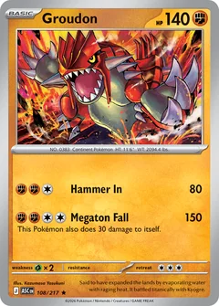 Groudon Energy 108