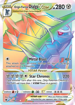 Origin Forme Dialga Vstar 198