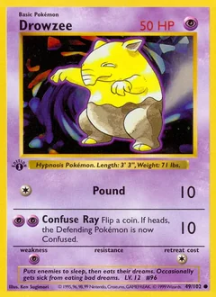 Drowzee 1St Edition 49