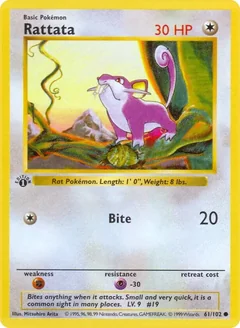 Rattata 1St Edition 61