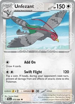 Unfezant Master Ball 73