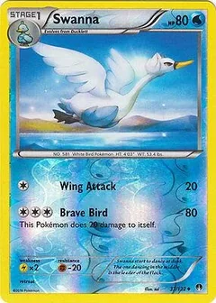 Swanna Reverse Holo 37