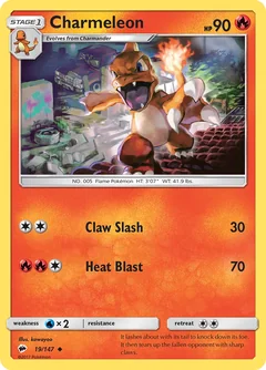 Charmeleon Water Web Holo 19