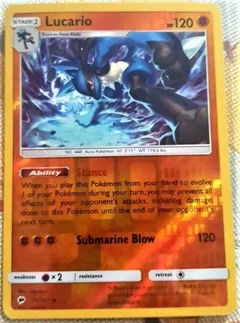 Lucario Reverse Holo 71