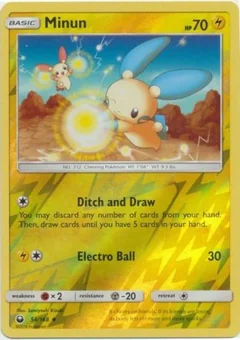 Minun Reverse Holo 54