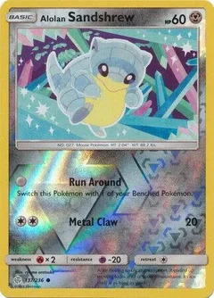 Alolan Sandshrew Reverse Holo 137