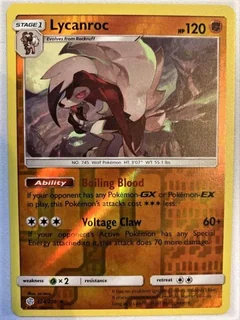 Lycanroc Reverse Holo 124