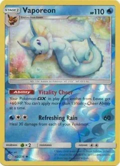 Vaporeon Reverse Holo 42