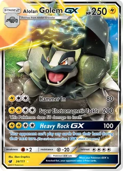 Alolan Golem Gx 34