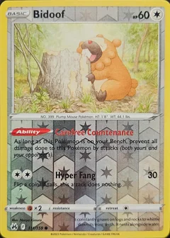 Bidoof Reverse Holo 111