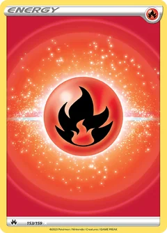 Fire Energy Holo 153