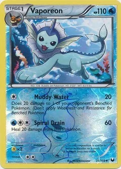 Vaporeon Reverse Holo 25