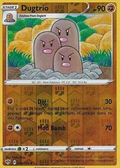 Dugtrio Reverse Holo 85
