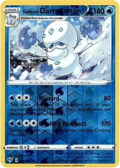 Galarian Darmanitan Reverse Holo 44