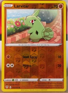 Larvitar Reverse Holo 86