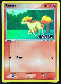 Ponyta Reverse Holo 78