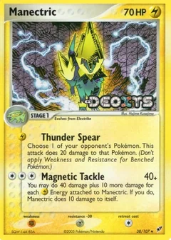 Manectric Reverse Holo 38