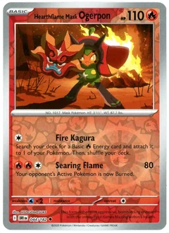 Hearthflame Mask Ogerpon Reverse Holo 44