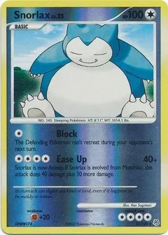 Snorlax Reverse Holo 37