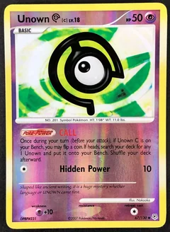 Unown C Reverse Holo 67