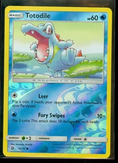 Totodile Reverse Holo 22