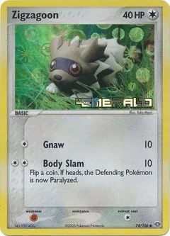 Zigzagoon Reverse Holo 74