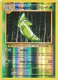 Metapod Reverse Holo 4