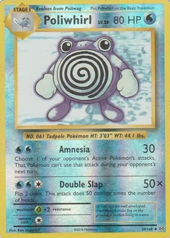 Poliwhirl Reverse Holo 24