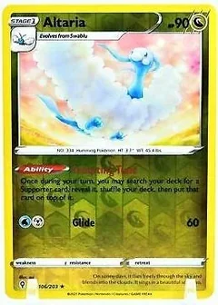 Altaria Reverse Holo 106