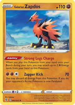 Galarian Zapdos Holo 82
