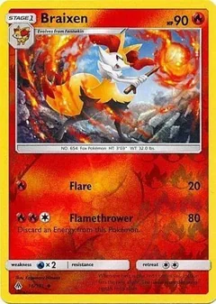 Braixen Reverse Holo 16
