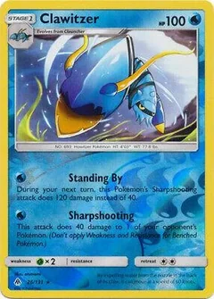 Clawitzer Reverse Holo 26