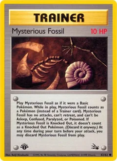 Mysterious Fossil 1St Edition 62