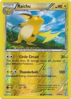 Raichu Reverse Holo 27