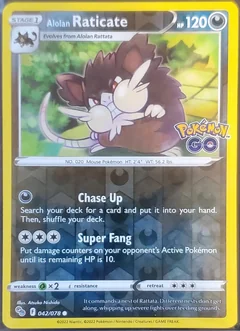 Alolan Raticate Reverse Holo 42