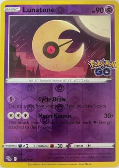 Lunatone Reverse Holo 34